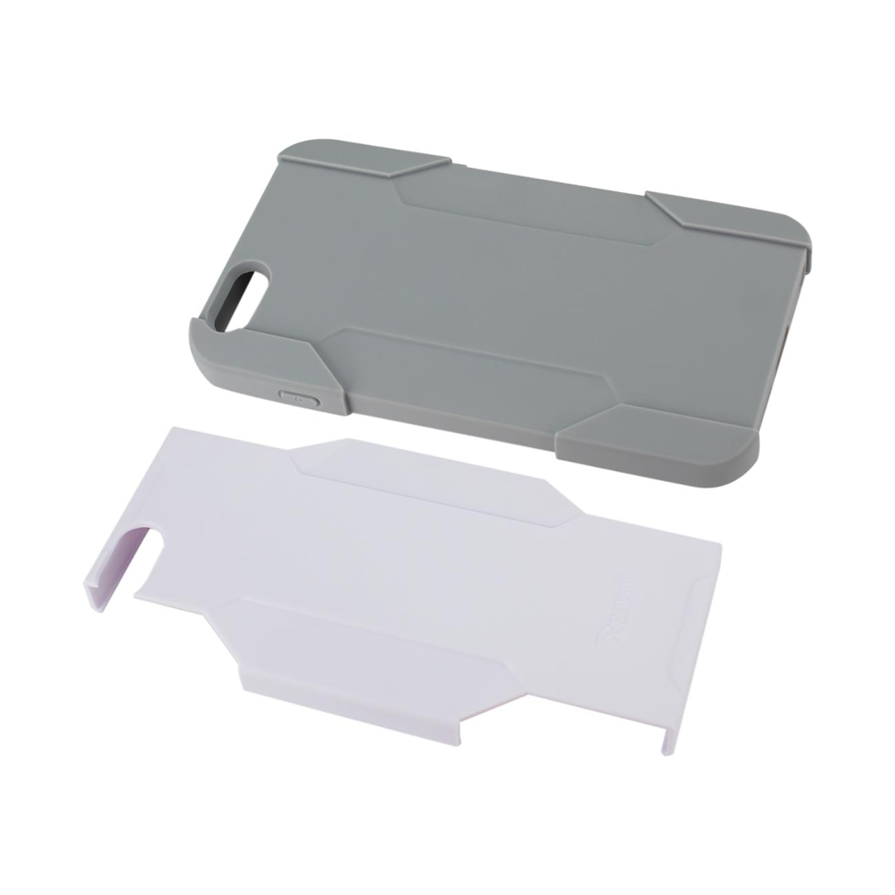 Case Holster Combo Hybrid Heavy Duty 3-In-1 iPhone 6 Plus Gray White Color