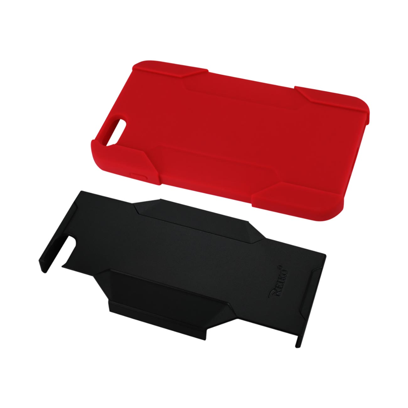 Case Holster Combo Hybrid Heavy Duty 3-In-1 iPhone 6 Plus Red Black Color