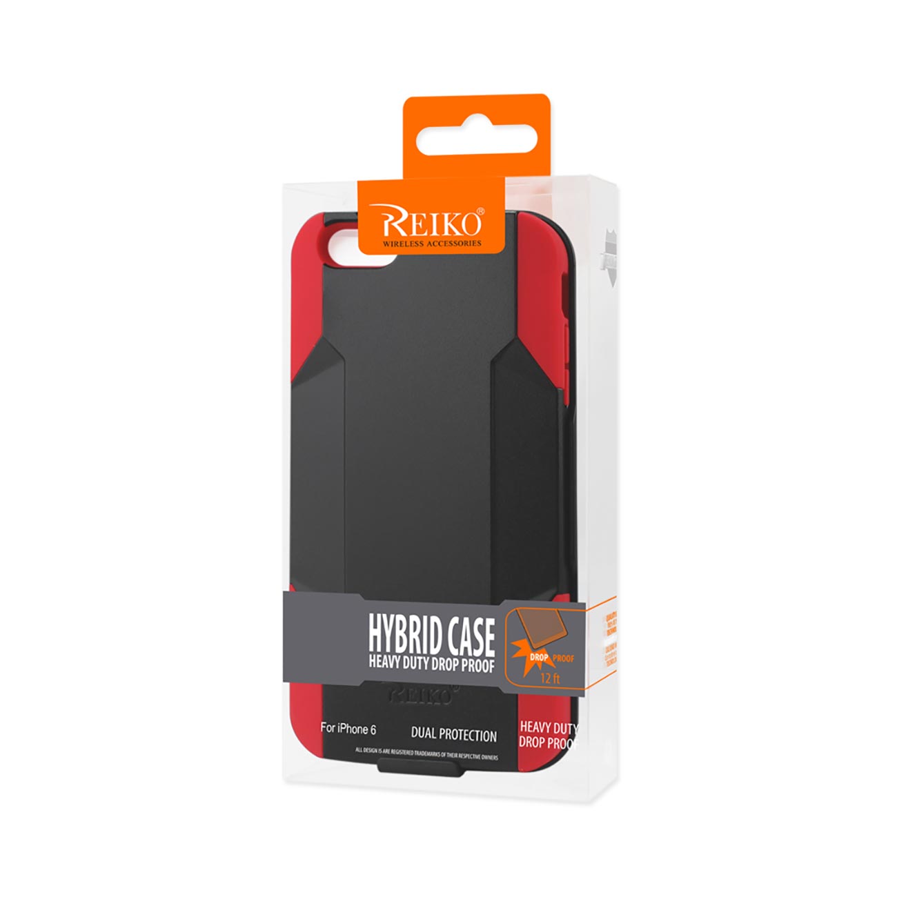 Case Holster Combo Hybrid Heavy Duty 3-In-1 iPhone 6 Plus Red Black Color