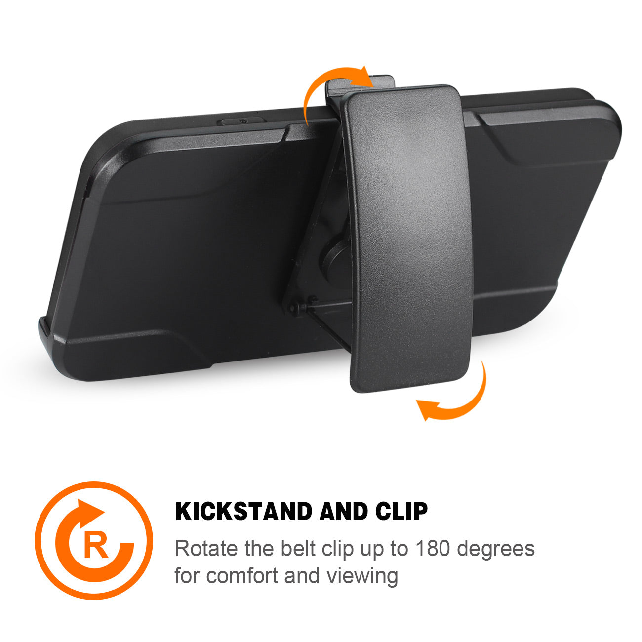 Case Holster Combo Hybrid Heavy Duty 3-In-1 iPhone 7/ 8/ SE2 Black Color