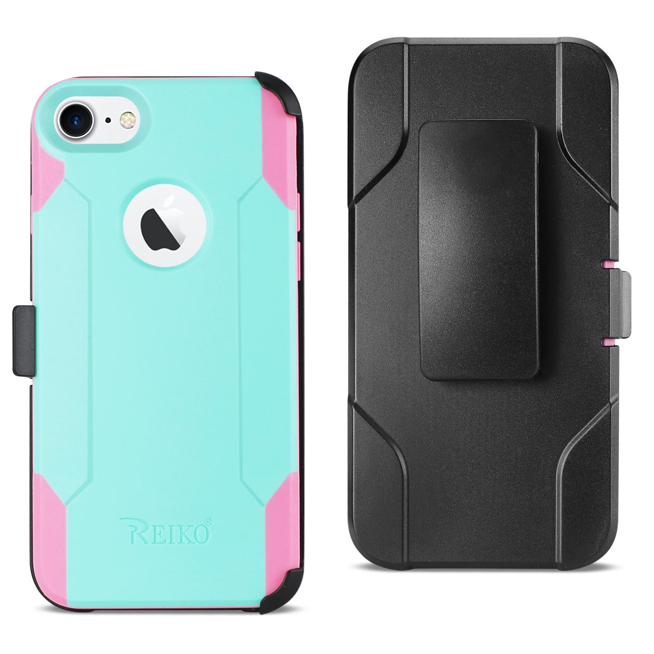 Case Holster Combo Hybrid Heavy Duty 3-In-1 iPhone 7/ 8/ SE2 Mint Green Color