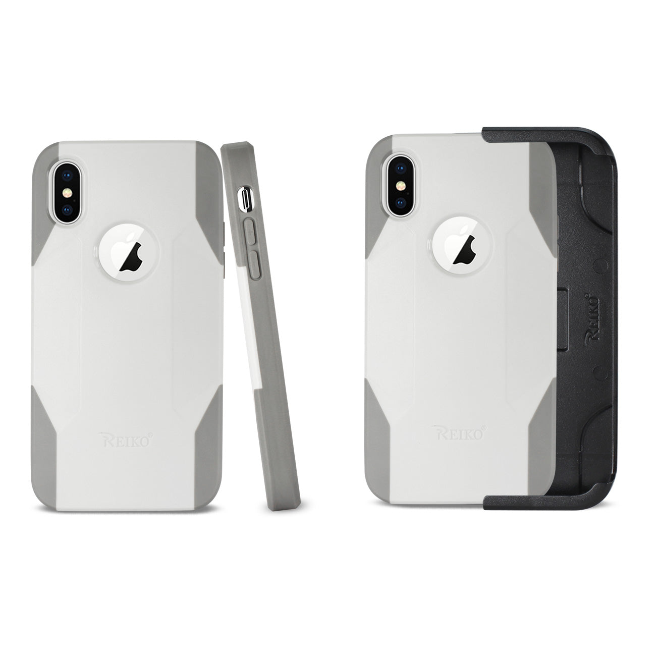 iPhone X/iPhone XS 3-IN-1 HYBRID HEAVY DUTY HOLSTER COMBO CASE IN IVORY