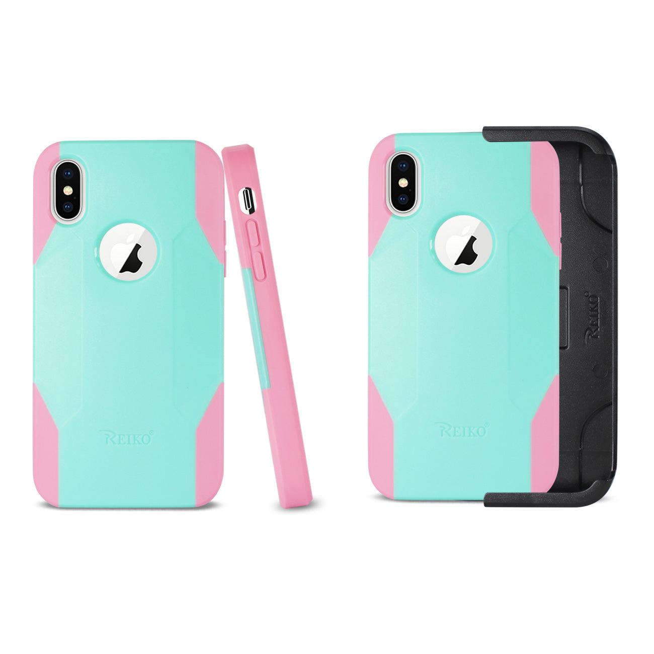 iPhone X/iPhone XS 3-IN-1 HYBRID HEAVY DUTY HOLSTER COMBO CASE IN MINT GREEN