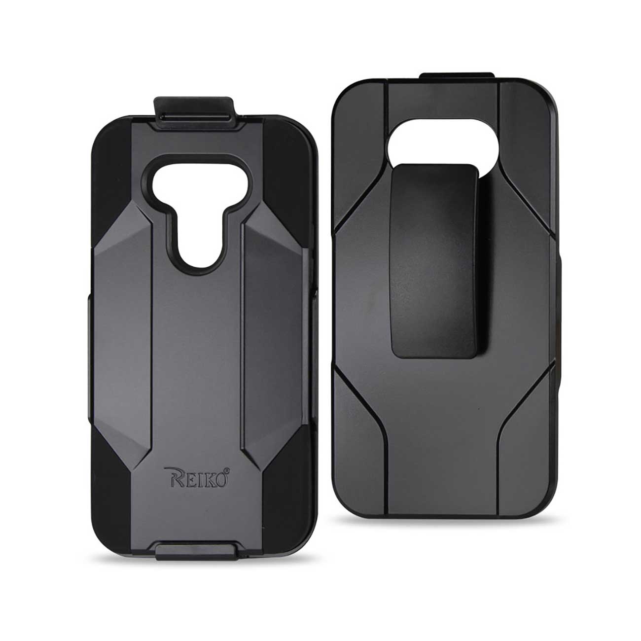 LG G5 3-In-1 Hybrid Heavy Duty Holster Combo Case In Black