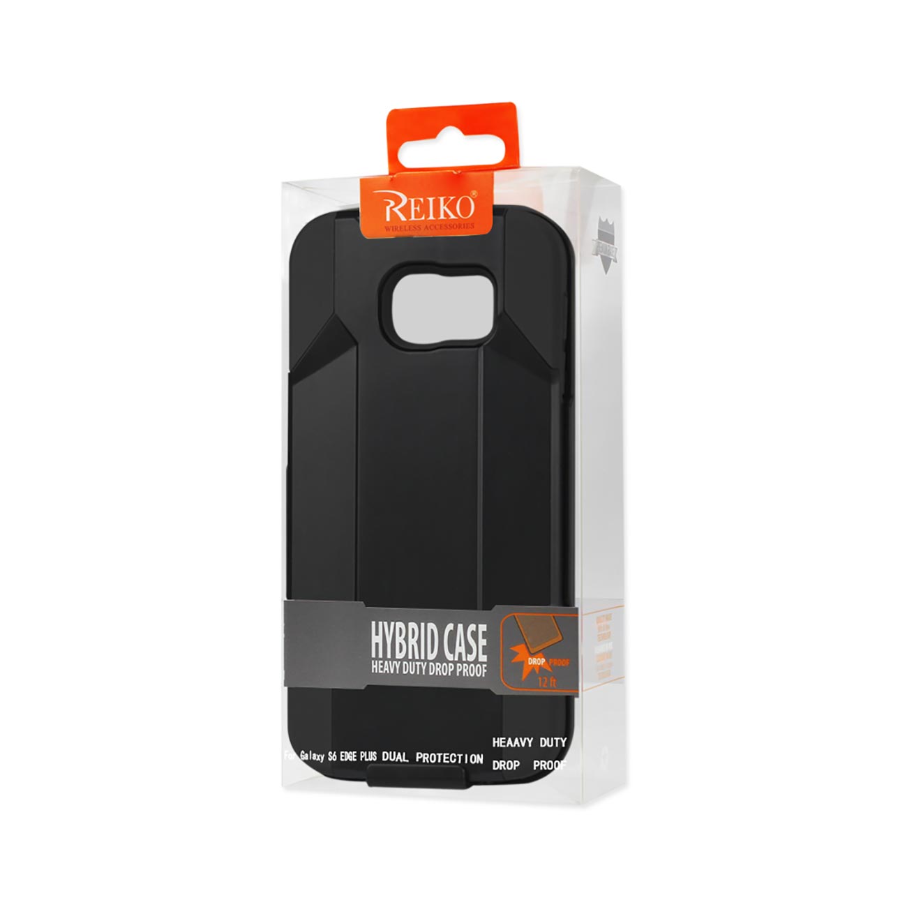 Reiko Samsung Galaxy S6 Edge Plus 3-In-1 Hybrid Heavy Duty Holster Combo Case In Black