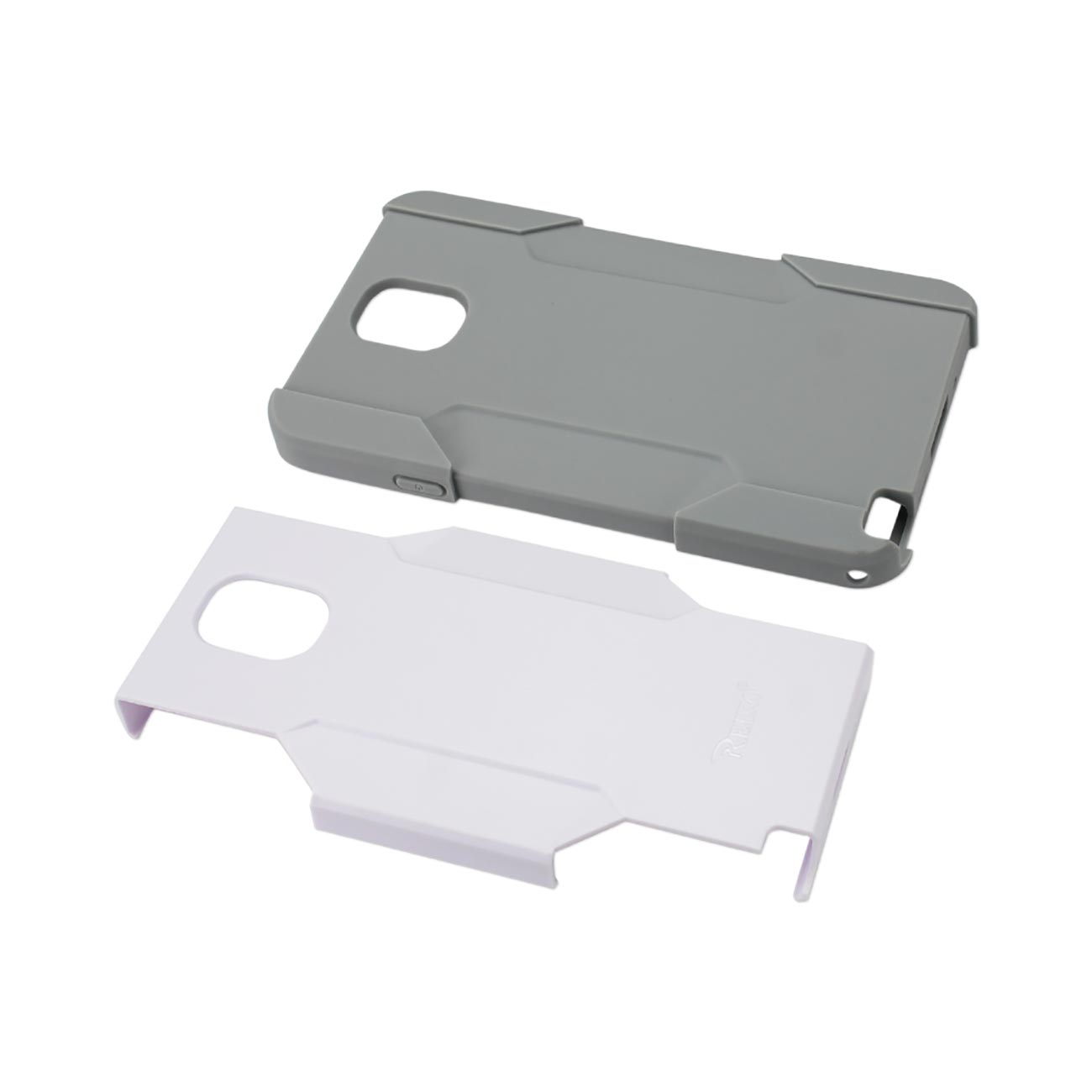 Samsung Galaxy Note 3 3-In-1 Hybrid Heavy Duty Holster Combo Case In Gray White