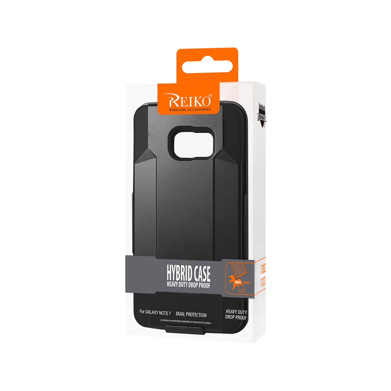Samsung Galaxy Note 7 3-In-1 Hybrid Heavy Duty Holster Combo Case In Black