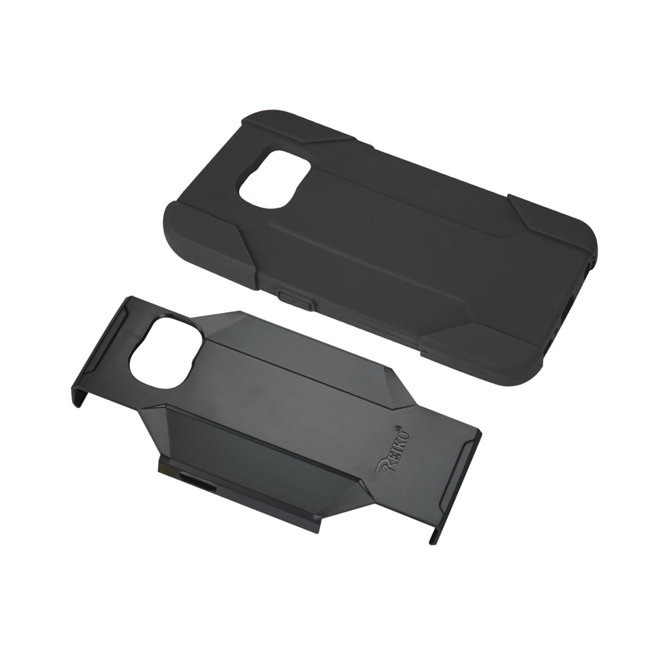 Samsung Galaxy S6 3-In-1 Hybrid Heavy Duty Holster Combo Case In Black