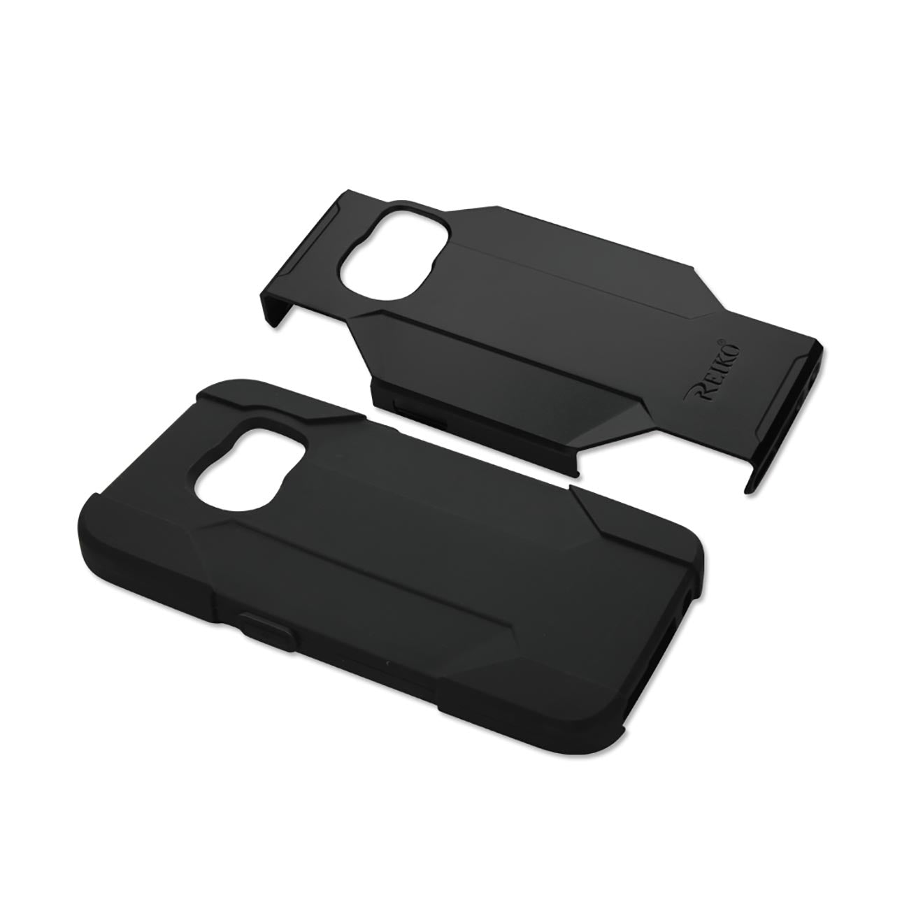 Samsung Galaxy S7 3-In-1 Hybrid Heavy Duty Holster 3 In 1 Combo Case In Black