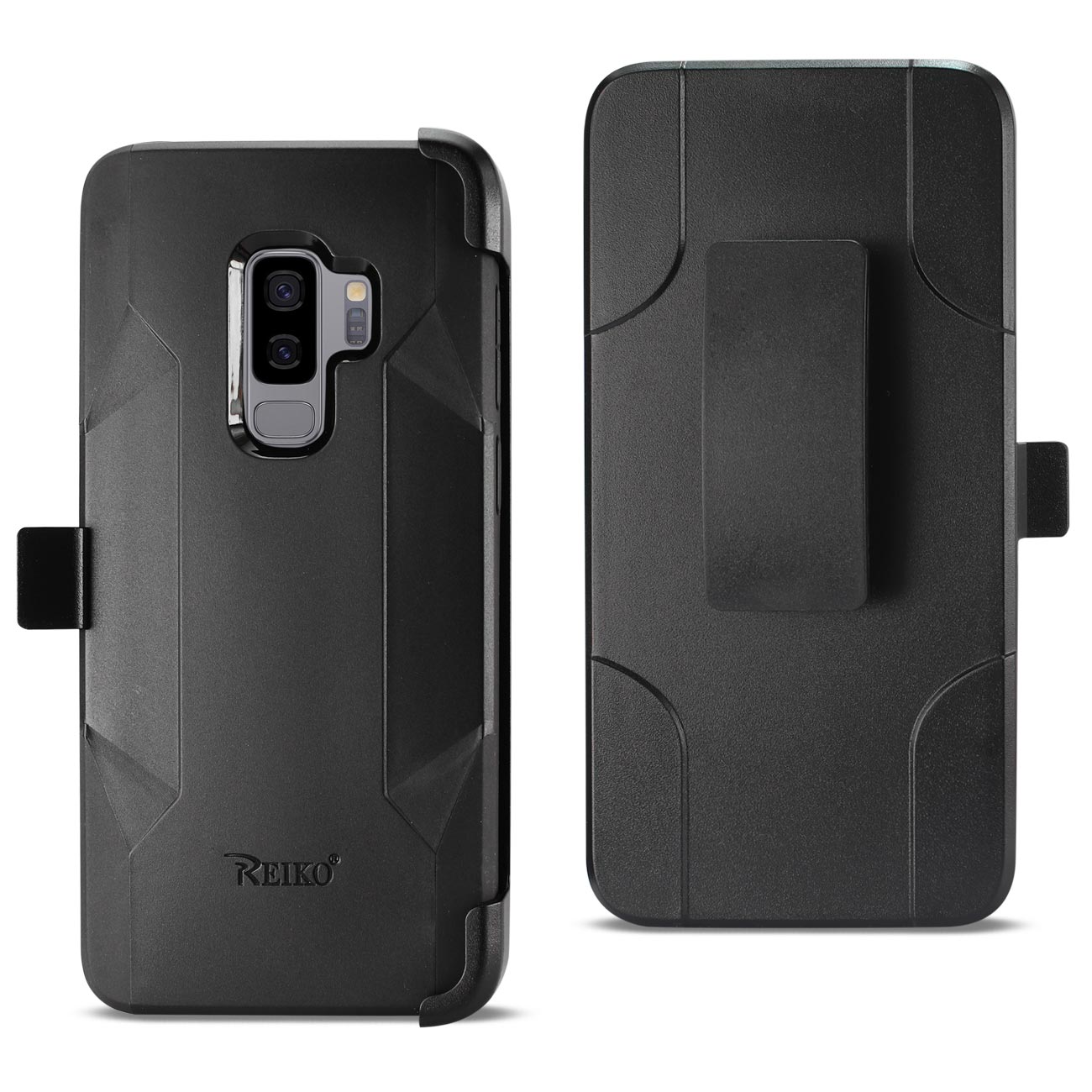 Samsung Galaxy S9 Plus 3-In-1 Hybrid Heavy Duty Holster Combo Case In Black