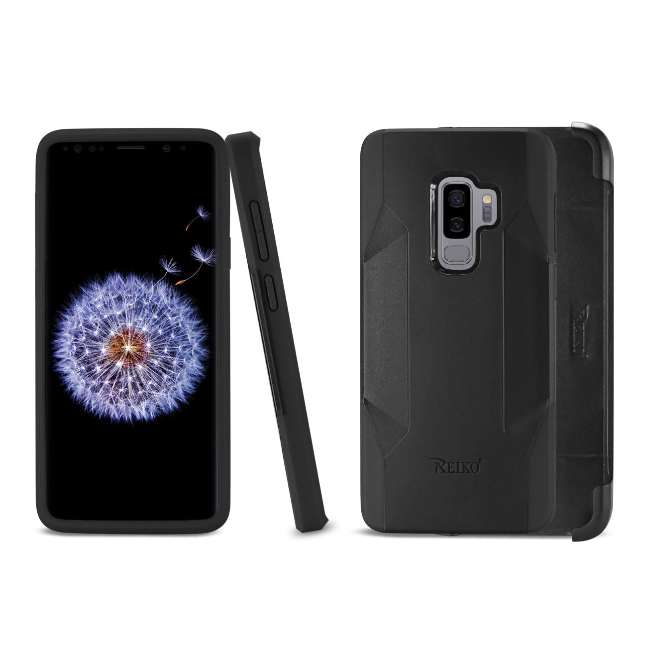 Samsung Galaxy S9 Plus 3-In-1 Hybrid Heavy Duty Holster Combo Case In Black