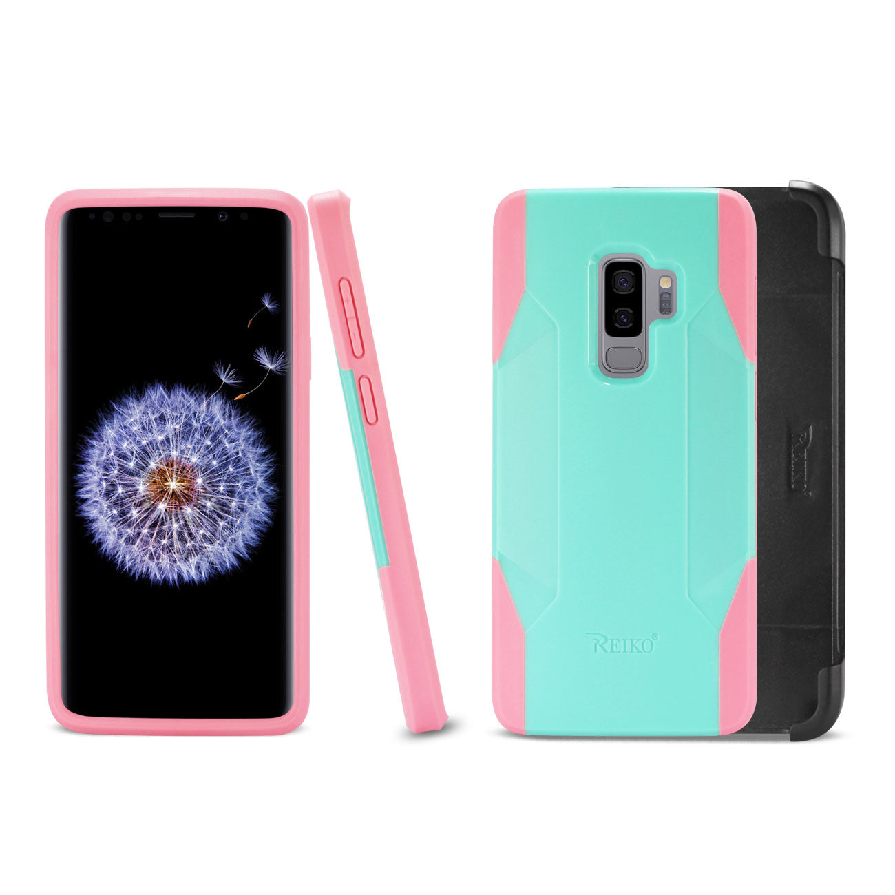 Samsung Galaxy S9 Plus 3-In-1 Hybrid Heavy Duty Holster Combo Case In Mint Green