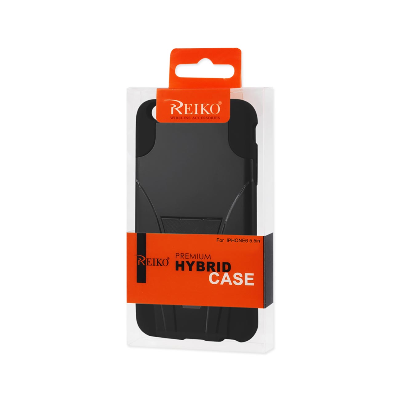 iPhone 6S/ 6 Plus Hybrid Heavy Duty Case With Kickstand In Black