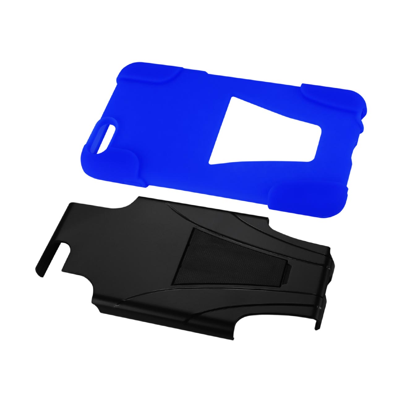 iPhone 6S/ 6 Plus Hybrid Heavy Duty Case With Kickstand In Navy Black