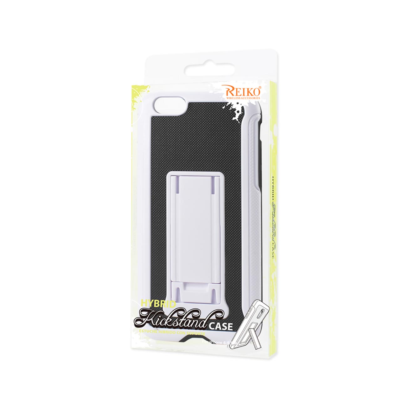 iPhone 6 Plus Hybrid Heavy Duty Case With Vertical Kickstand In Black White