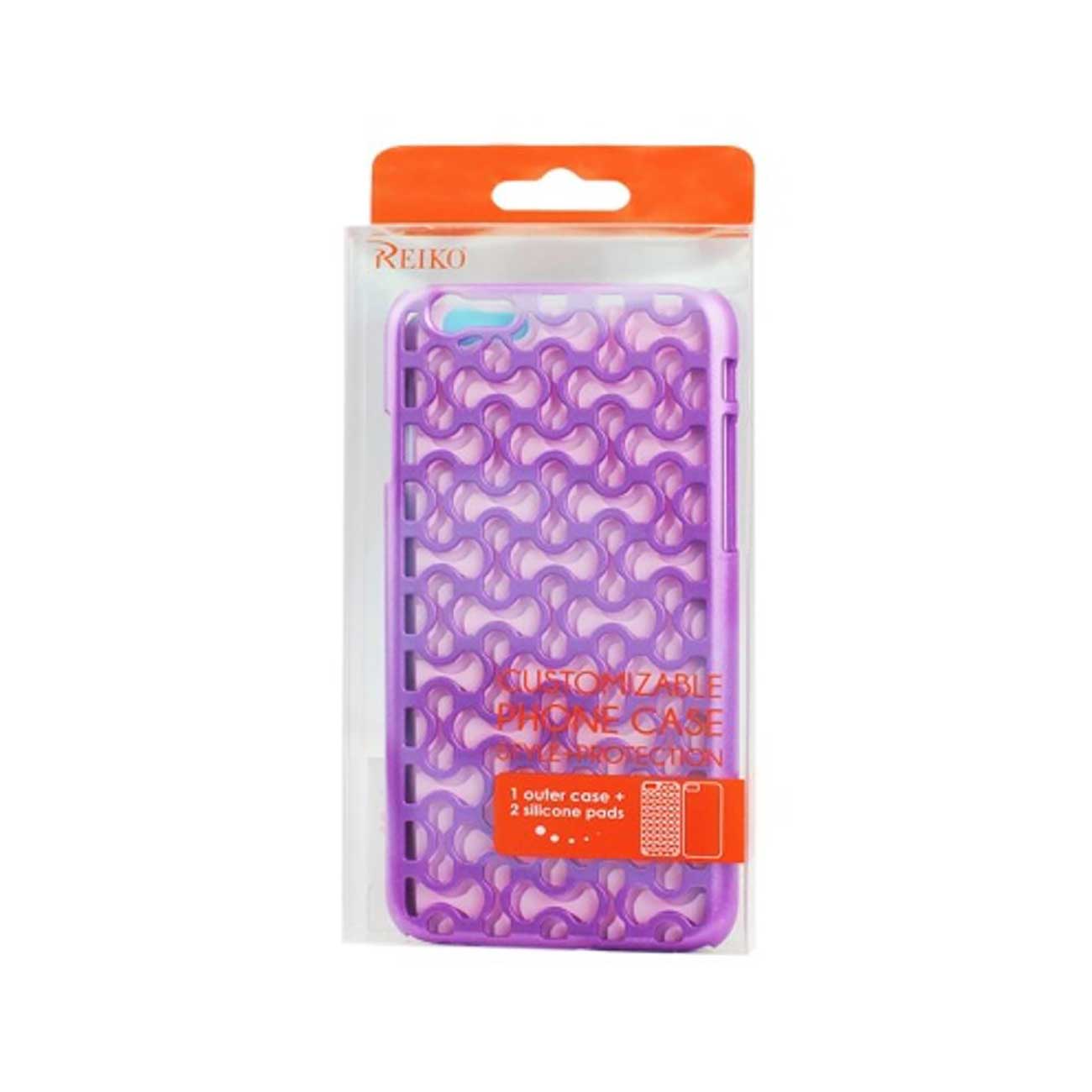 Case Hybrid With Two Silicone Pads iPhone 6S/ 6 Purple Color