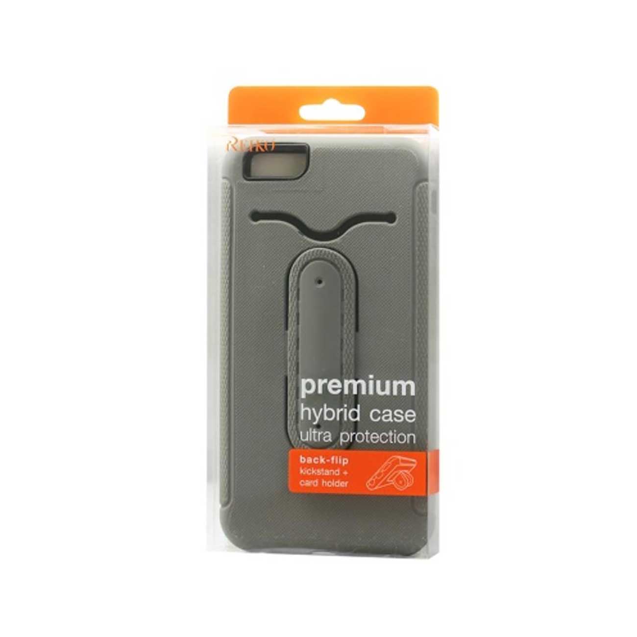 iPhone 6S Plus/ 6 Plus Hybrid Heavy Duty Case With Bending Kickstand In Gray