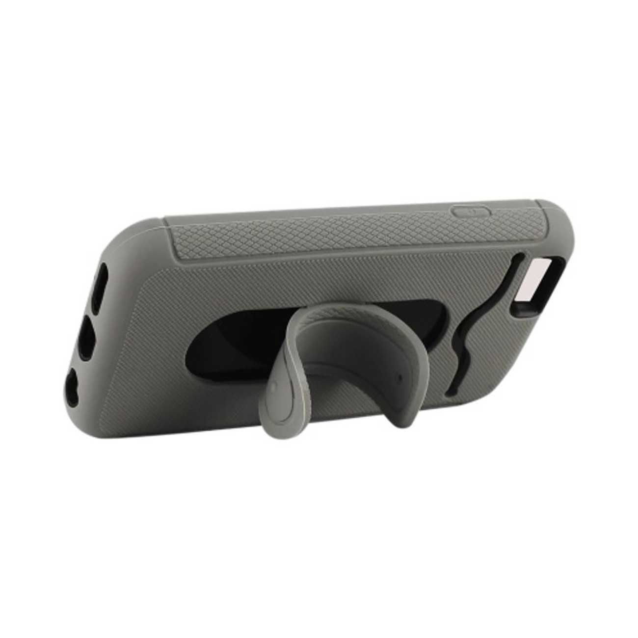 iPhone 6S/ 6 Hybrid Heavy Duty Case With Bending Kickstand In Gray