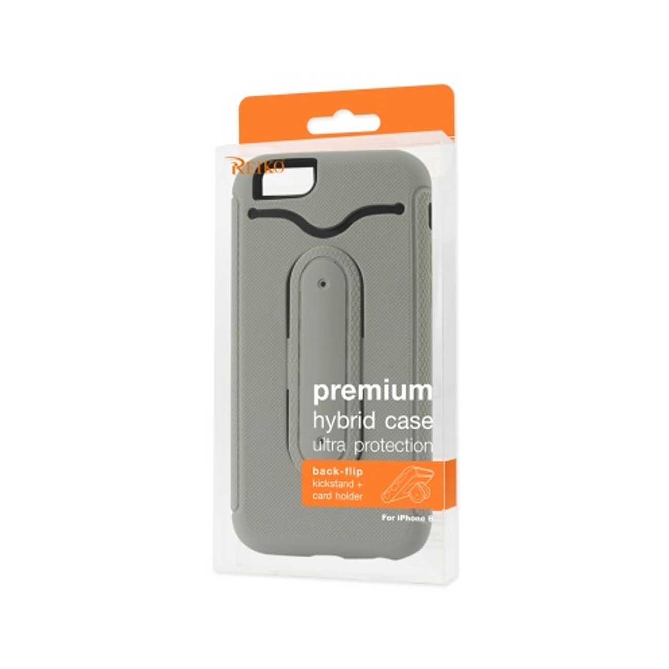 iPhone 6S/ 6 Hybrid Heavy Duty Case With Bending Kickstand In Gray
