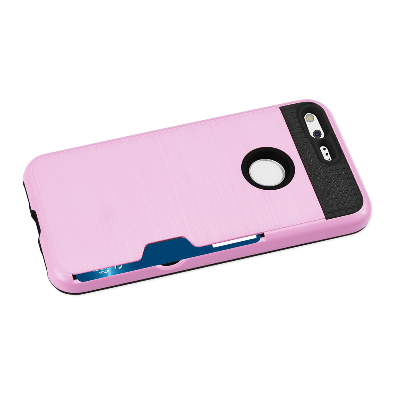Google Pixel Slim Armor Hybrid Case With Card Holder In Rose Gold
