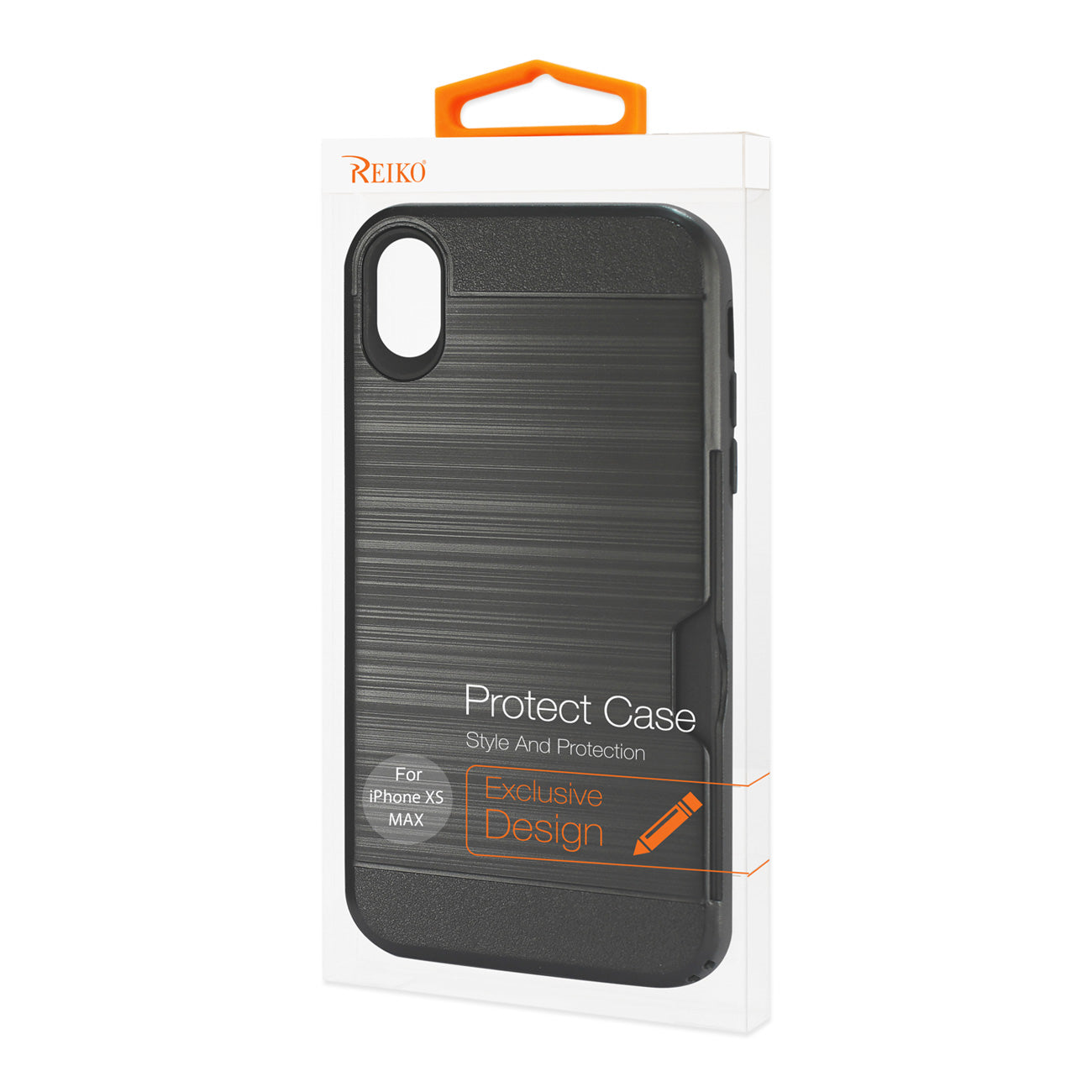 iPhone XS Max Slim Armor Hybrid Case With Card Holder In Black