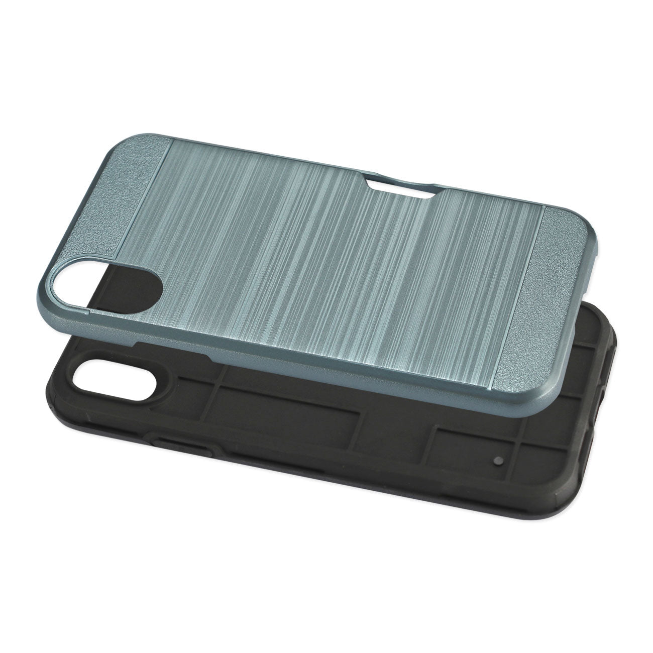 Reiko iPhone XS Max Slim Armor Hybrid Case With Card Holder In Navy
