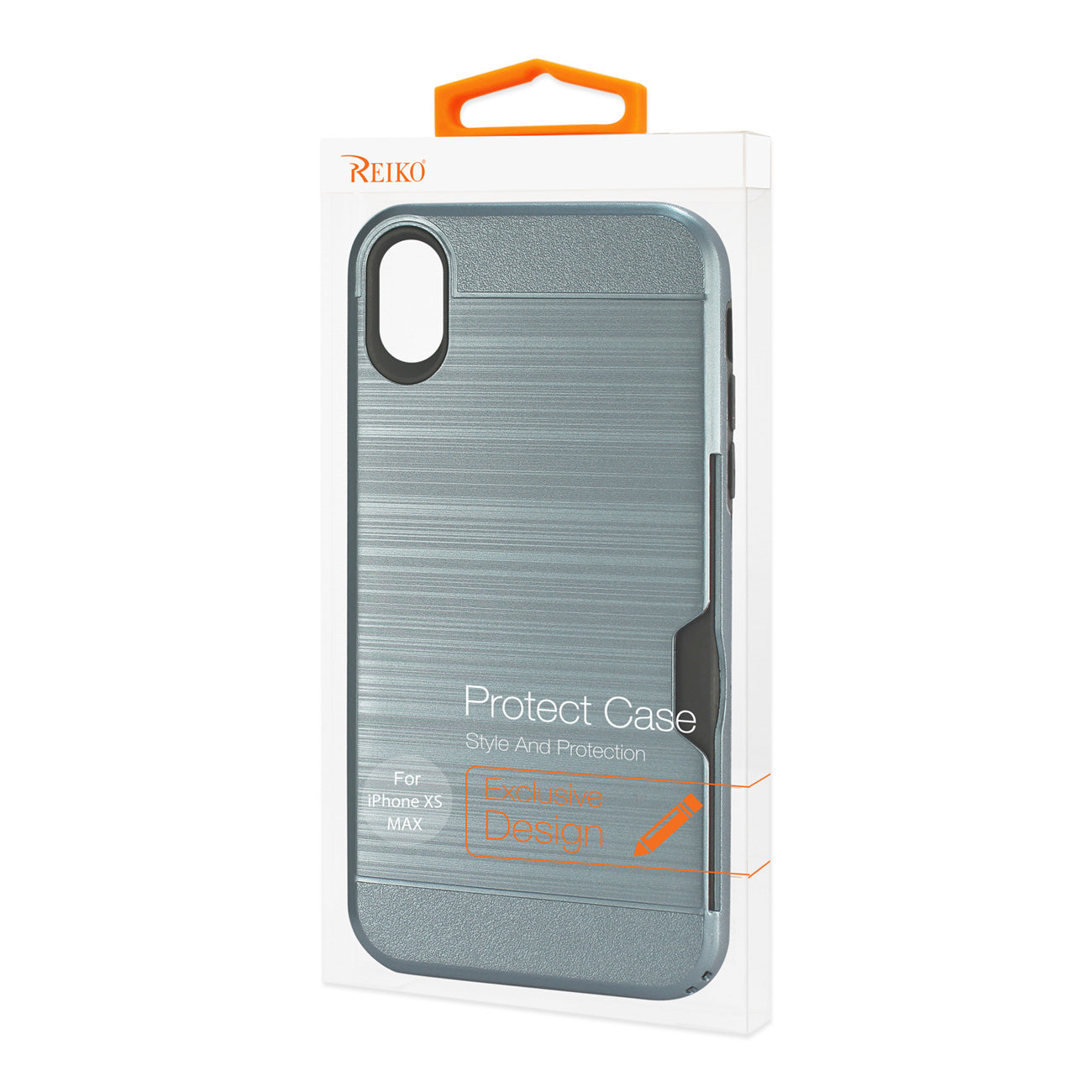 Reiko iPhone XS Max Slim Armor Hybrid Case With Card Holder In Navy