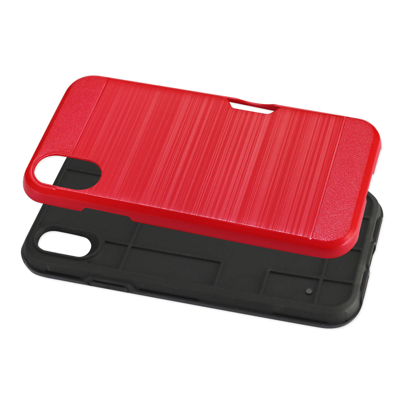iPhone XS Max Slim Armor Hybrid Case With Card Holder In Red