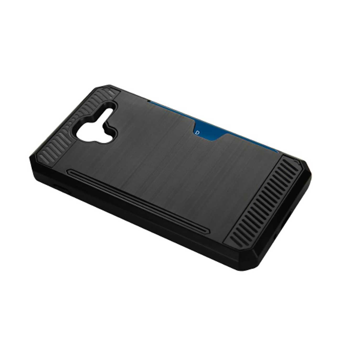 Case Hybrid With Card Holder Slim Armor Kyocera Hydro View Black Color