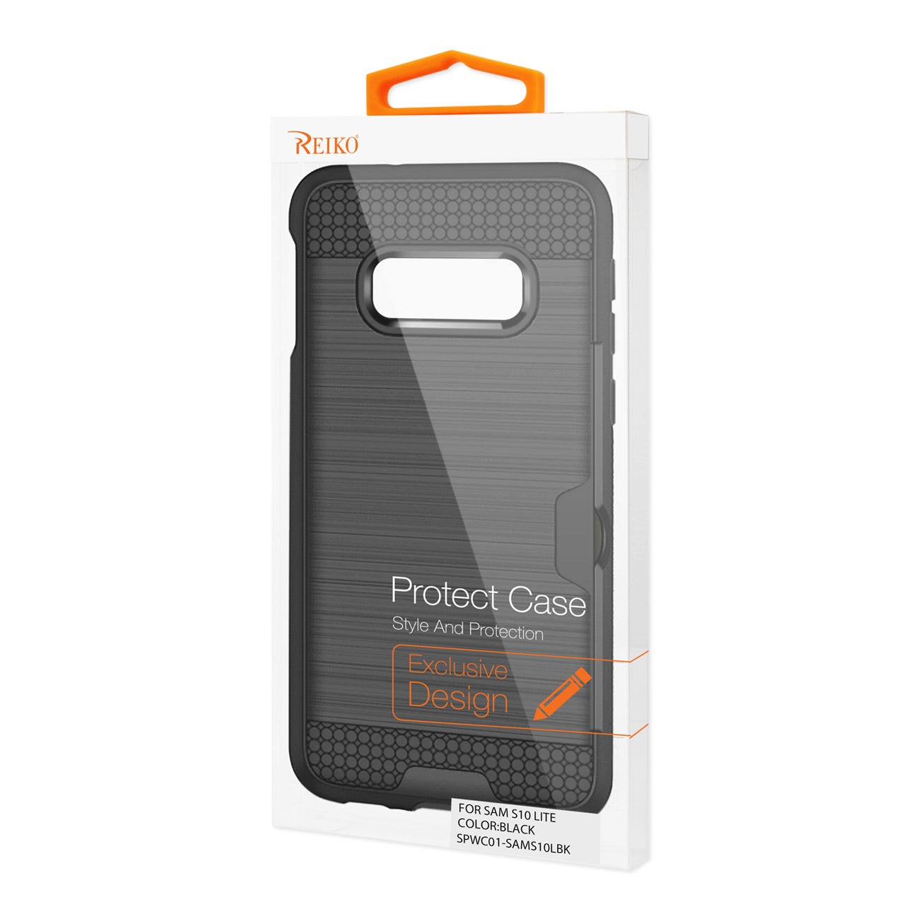 Samsung Galaxy S10 Lite Slim Armor Hybrid Case With Card Holder In Black