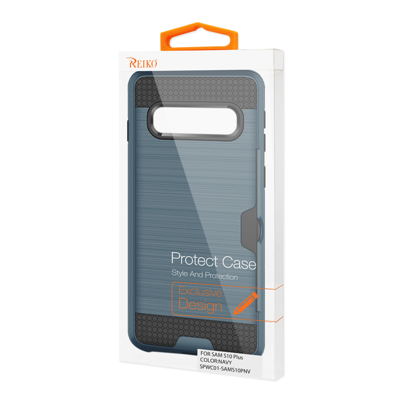 SAMSUNG GALAXY S10 Plus Slim Armor Hybrid Case With Card Holder In Navy