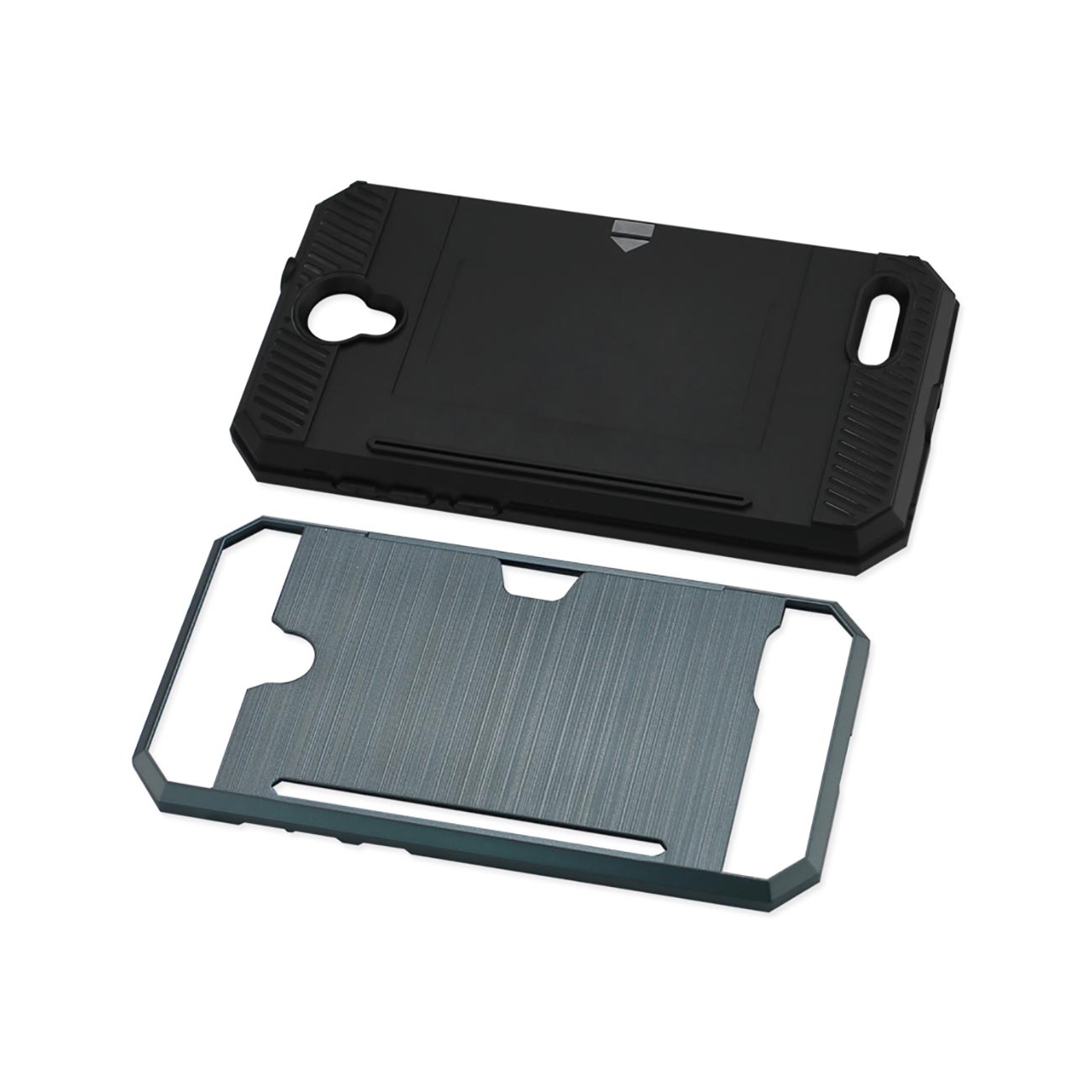 Case Hybrid With Card Holder Slim Armor ZTE Warp 7/ Z959 Navy Color