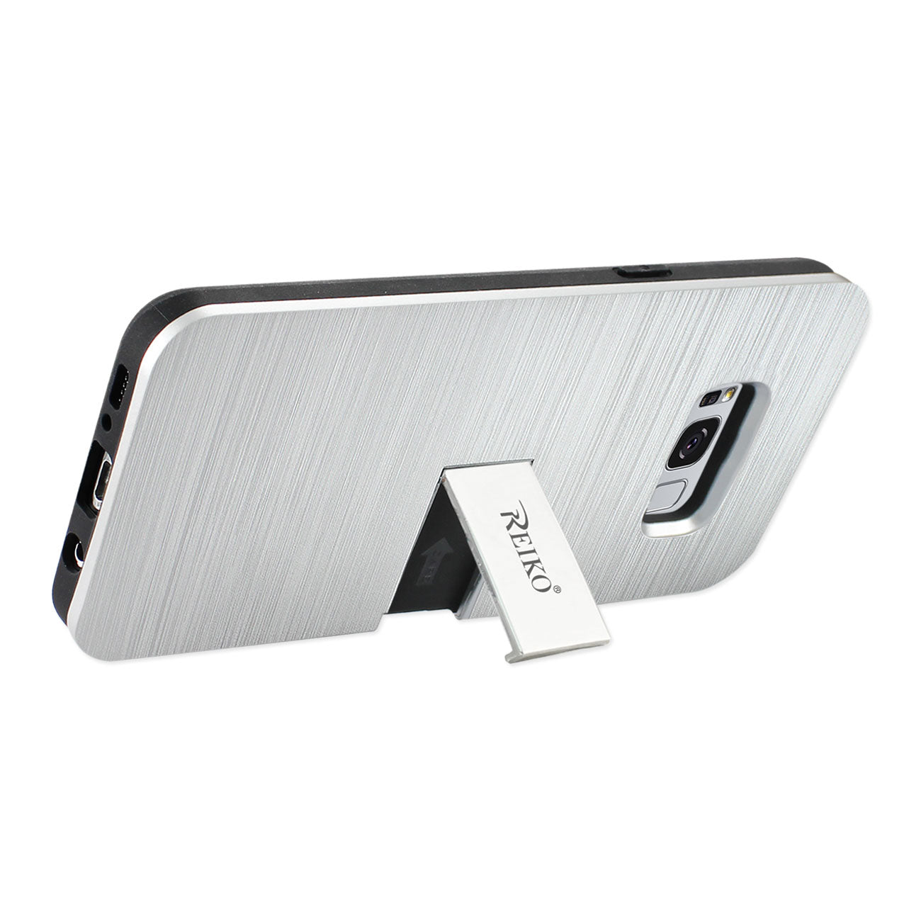 Case Hybrid With Card Holder Kickstand Slim Armor Samsung S8 Edge/ S8 Plus Silver Color