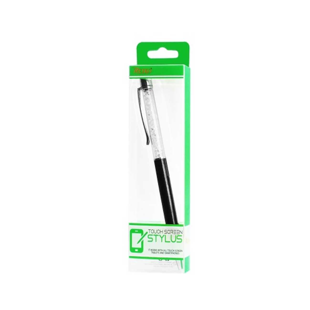 Crystal Stylus Touch Screen With Ink Pen In Black