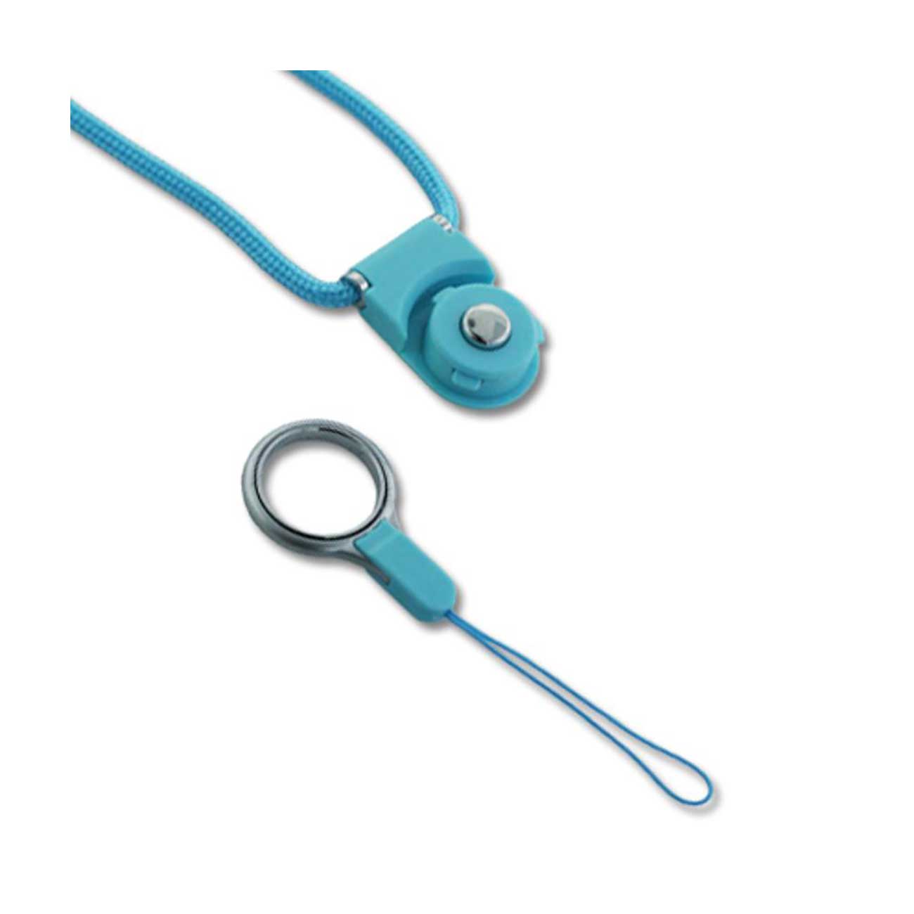 Long Lanyard Strap With Clip In Blue