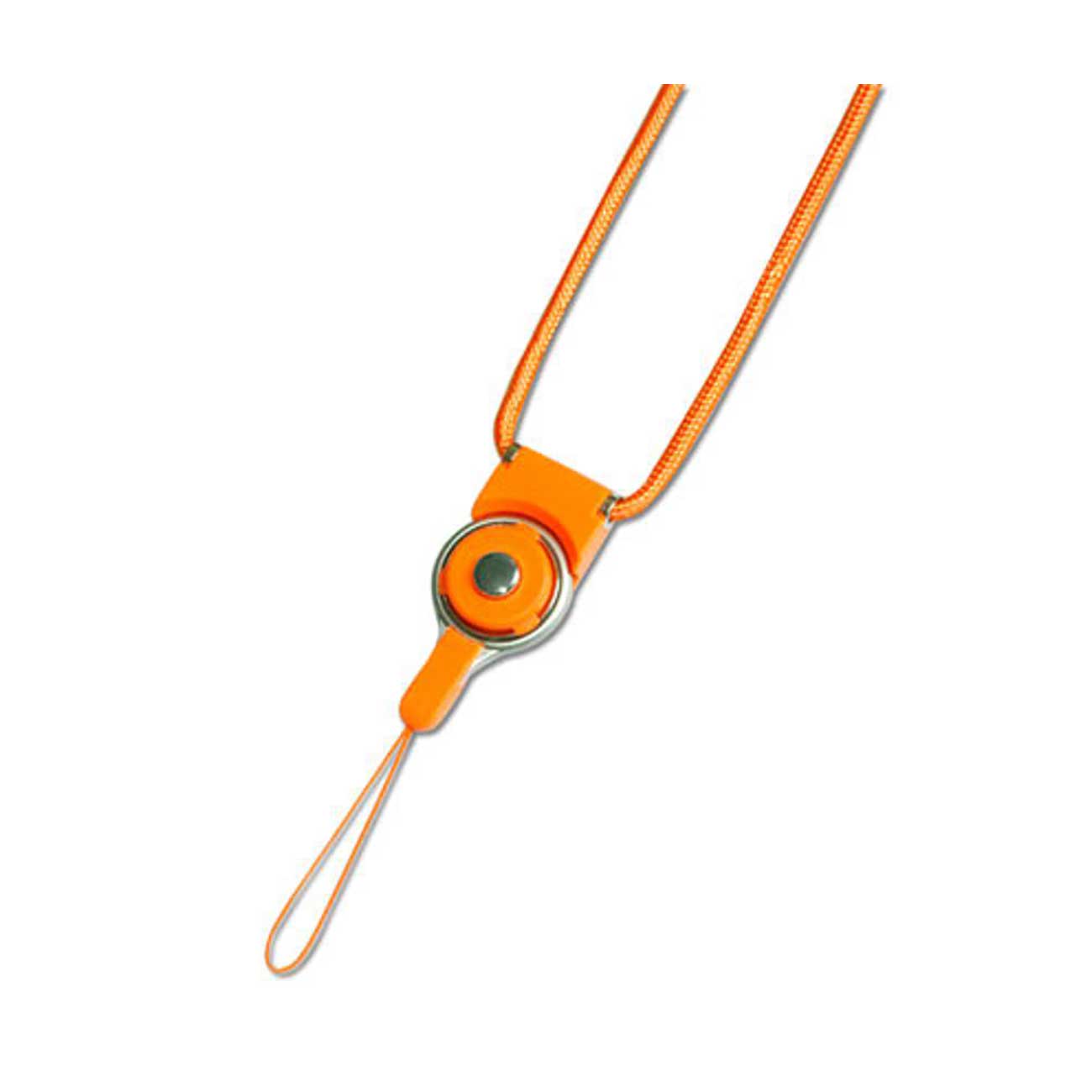 Long Lanyard Strap With Clip In Orange