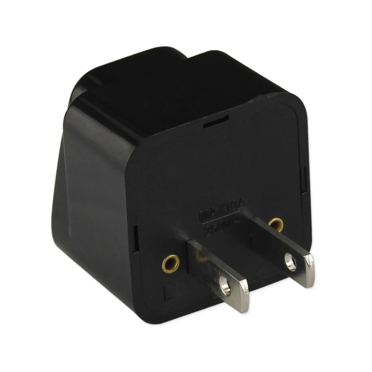Universal Europe Eu / Uk / Au To Us Travel Plug Power Adapter Converter In Black