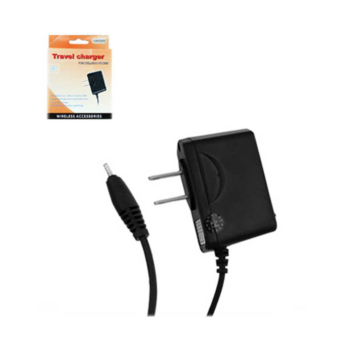 Travel Adapter Charger USB With Built In Cable Reiko Portable Samsung A460/A740 Black Color
