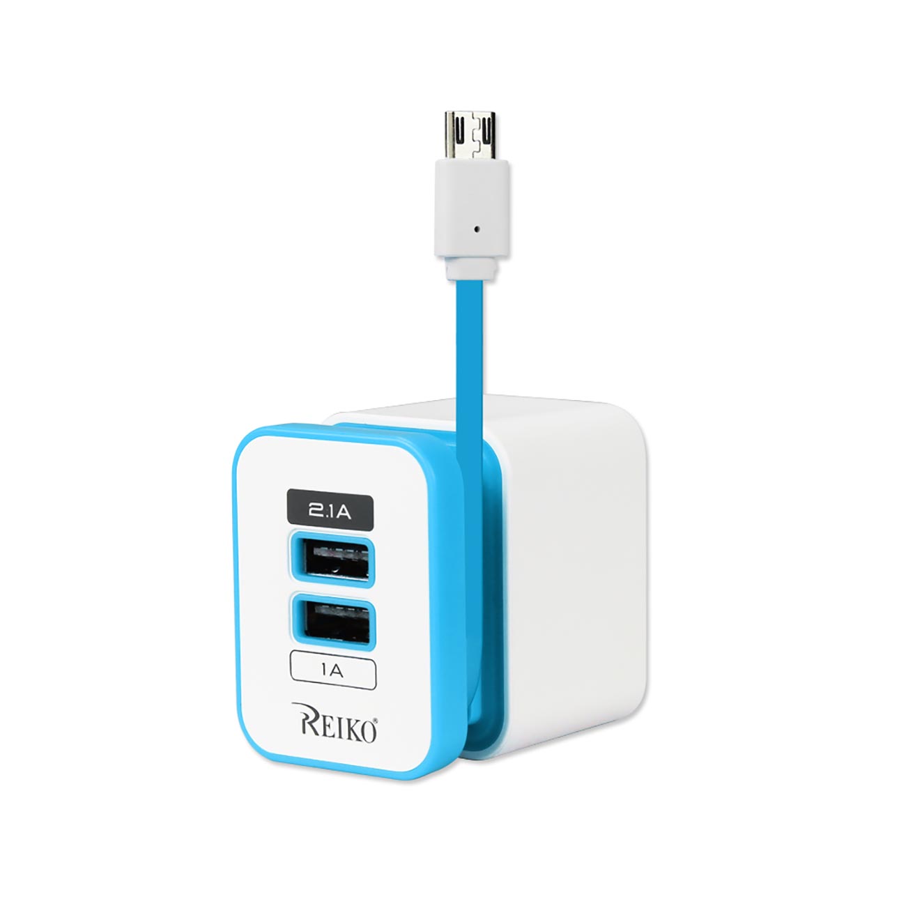 3.1 AMP Dual Port Portable Travel Adapter Charger In Blue