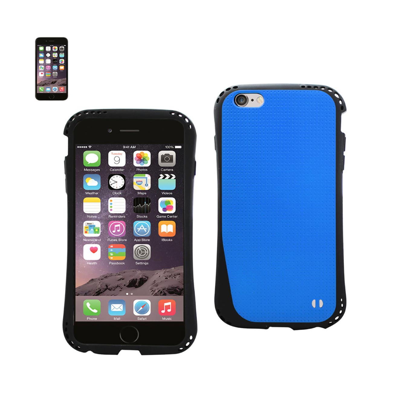 Case Dropproof Air Cushion With Chain Hole iPhone 6S/ 6 Navy Color