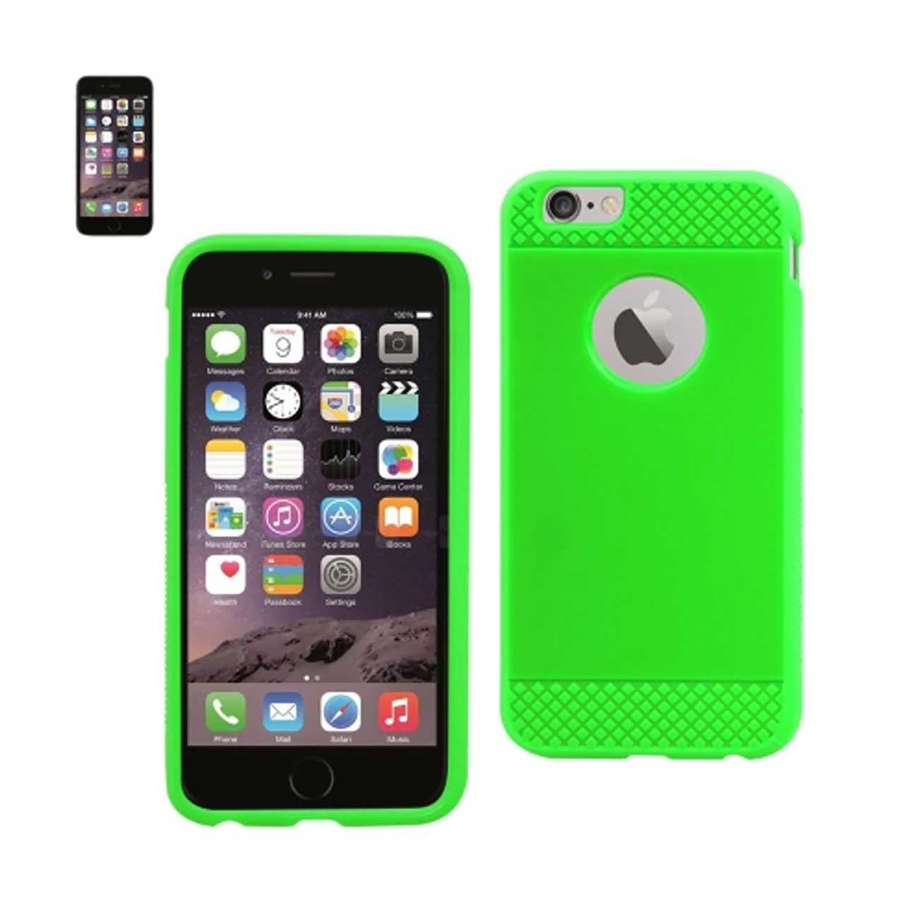 Case TPU Gel Ridges iPhone 6S/ 6 Green Color