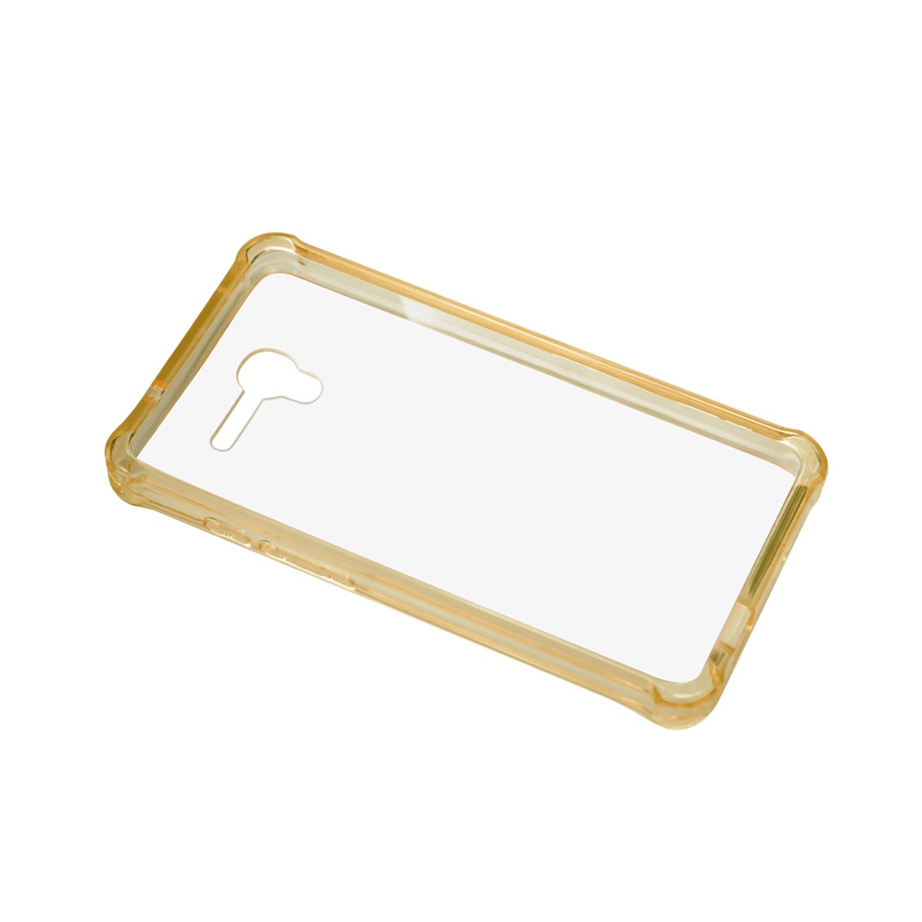 Alcatel One Touch Fierce Xl Clear Bumper Case With Air Cushion Protection In Clear Gold
