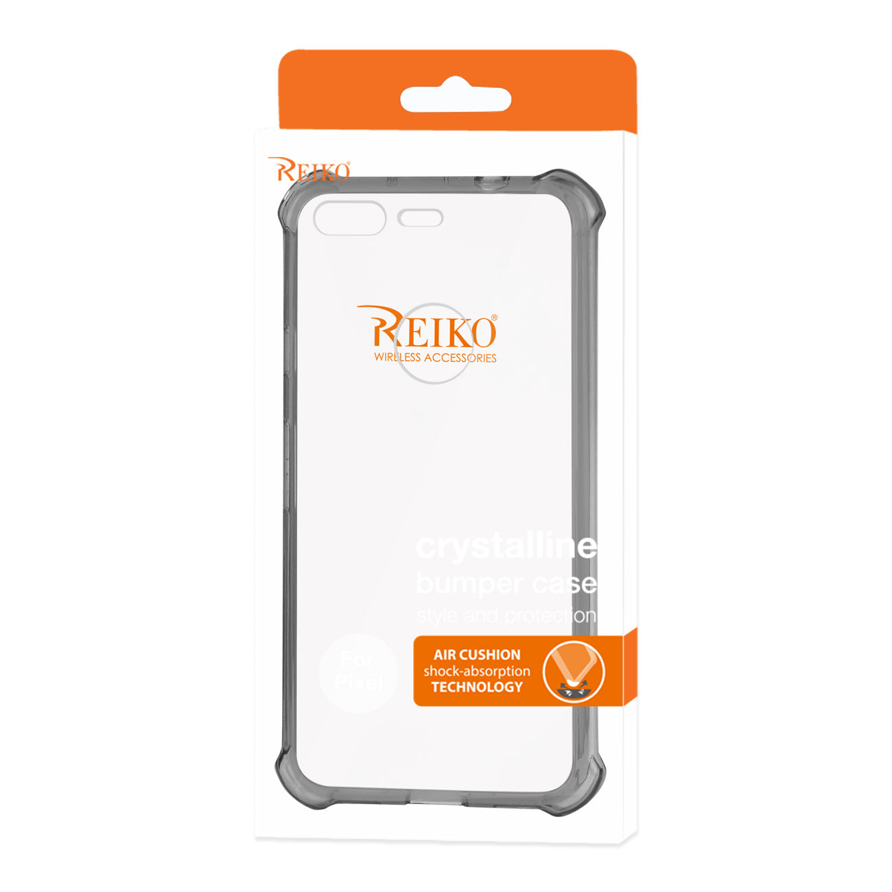 Google Pixel Clear Bumper Case With Air Cushion Protection In Clear Black
