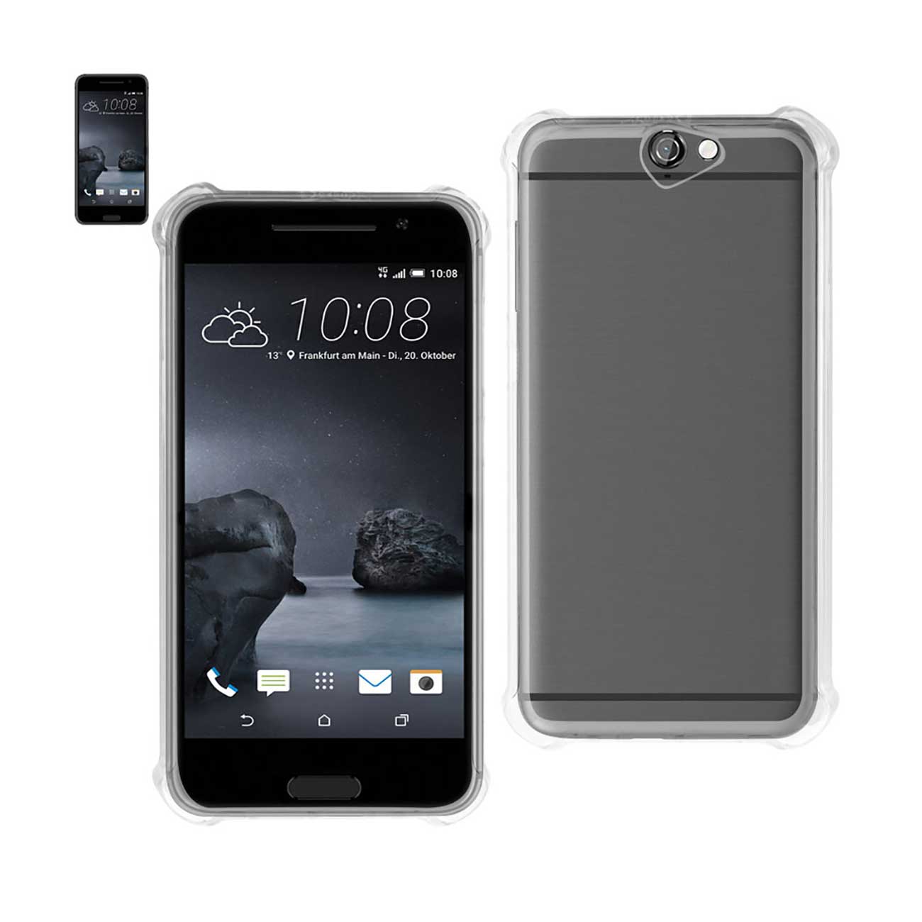 Case Bumper Clear Air Cushion Protection HTC One A9 Clear