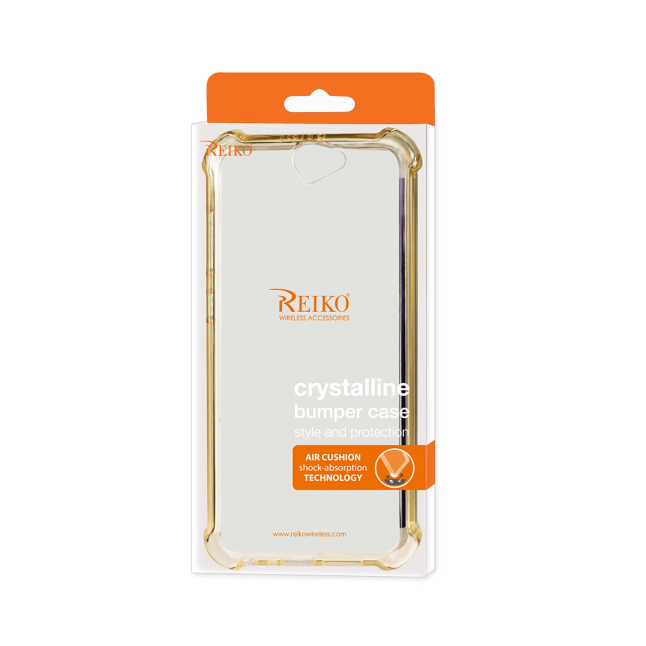 Case Bumper Clear Air Cushion Protection HTC One A9 Gold Color