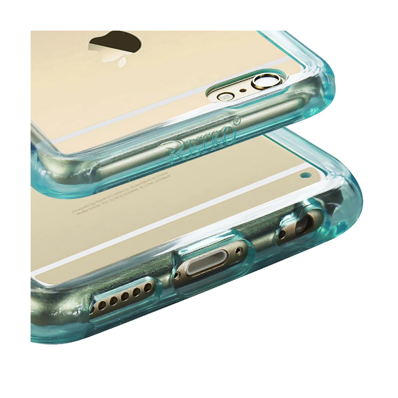 iPhone 6S Plus/ 6 Plus Clear Bumper Case With Air Cushion Protection In Clear Navy
