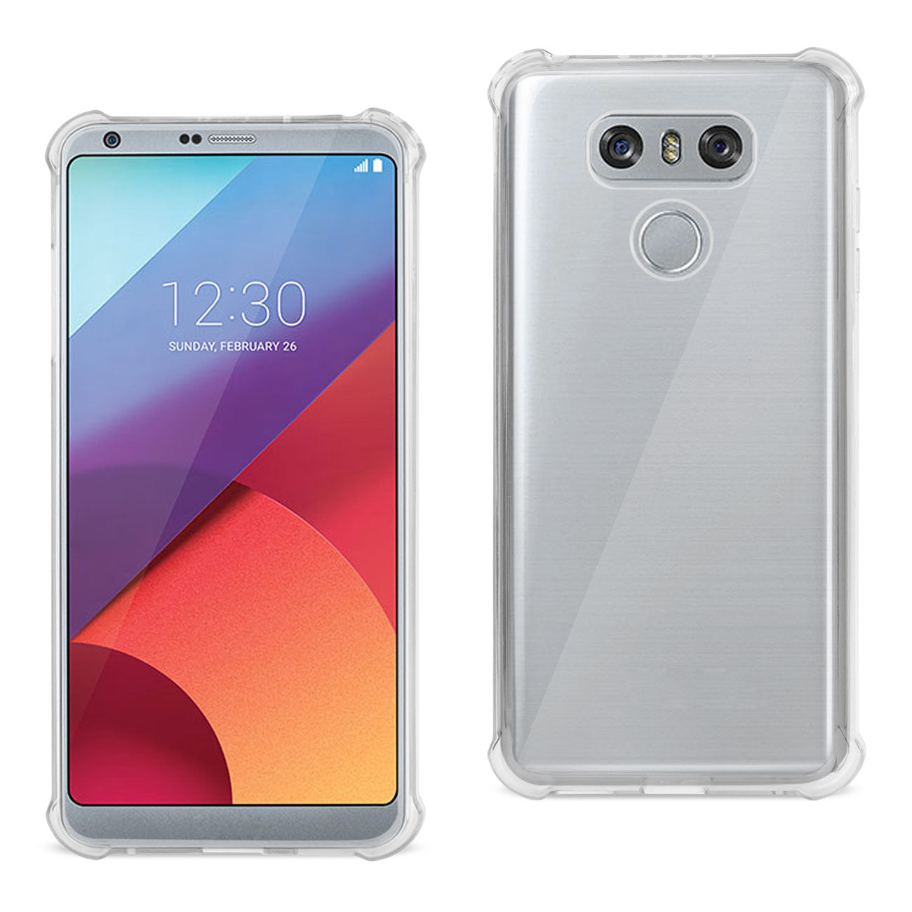 LG G6 Clear Bumper Case With Air Cushion Shock Absorption In Clear