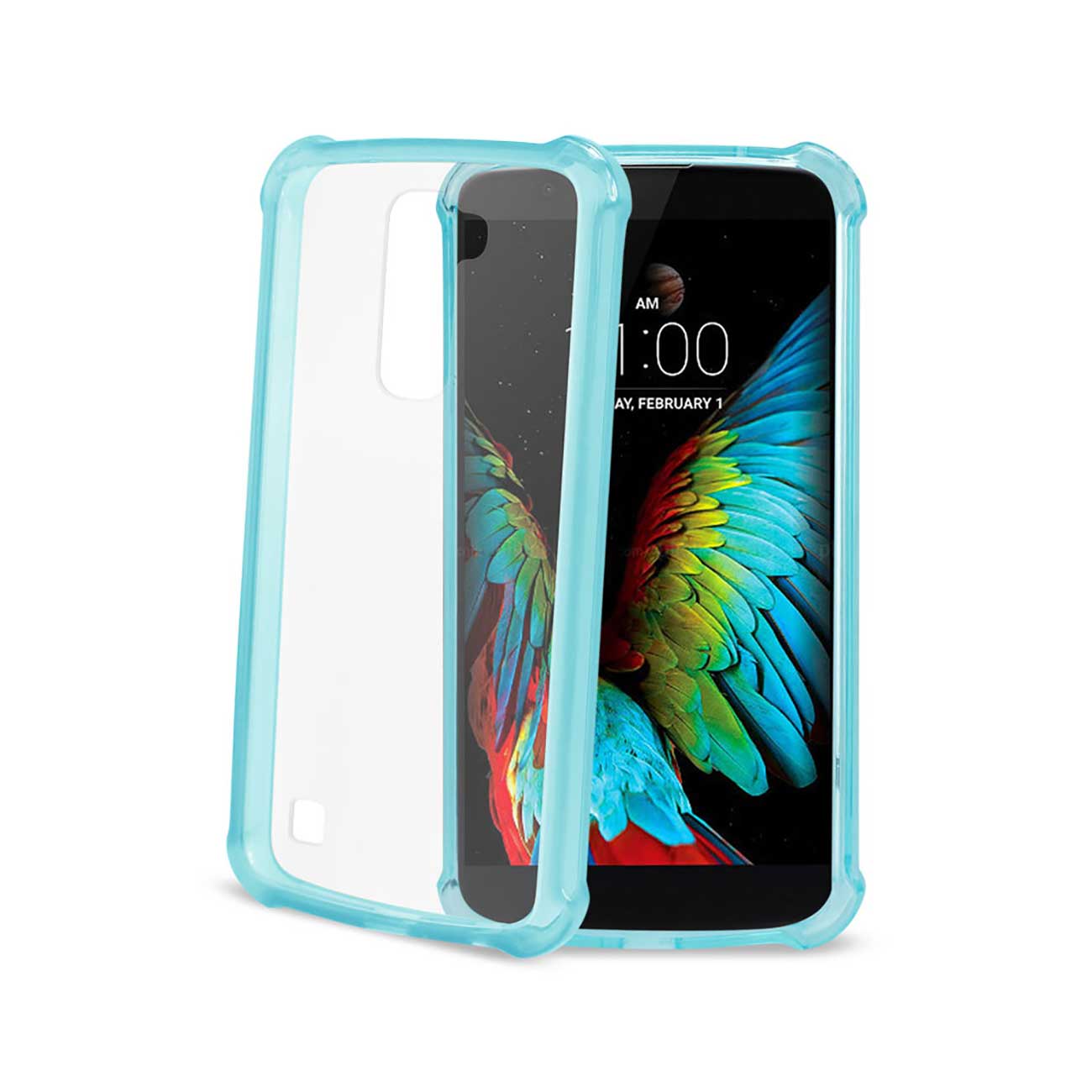 Case Bumper Air Cushion Protection LG K10 Clear Navy Color