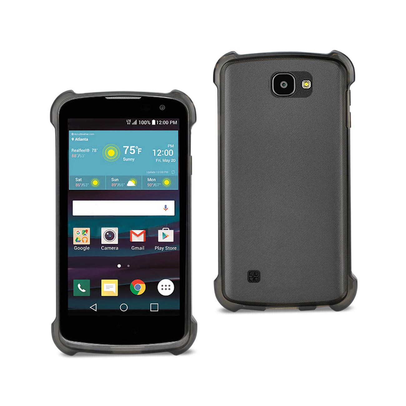 Case Clear Bumper Air Cushion Protection LG Spree Clear Black Color