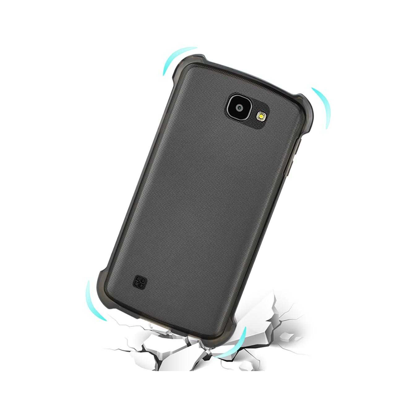Case Clear Bumper Air Cushion Protection LG Spree Clear Black Color